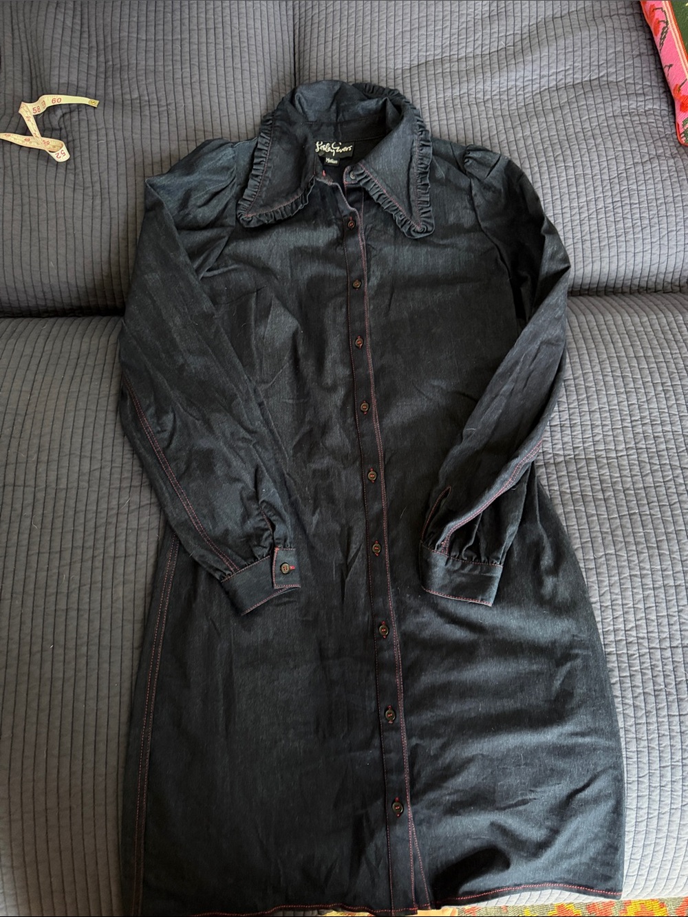 Lesley Evers stretch denim dress